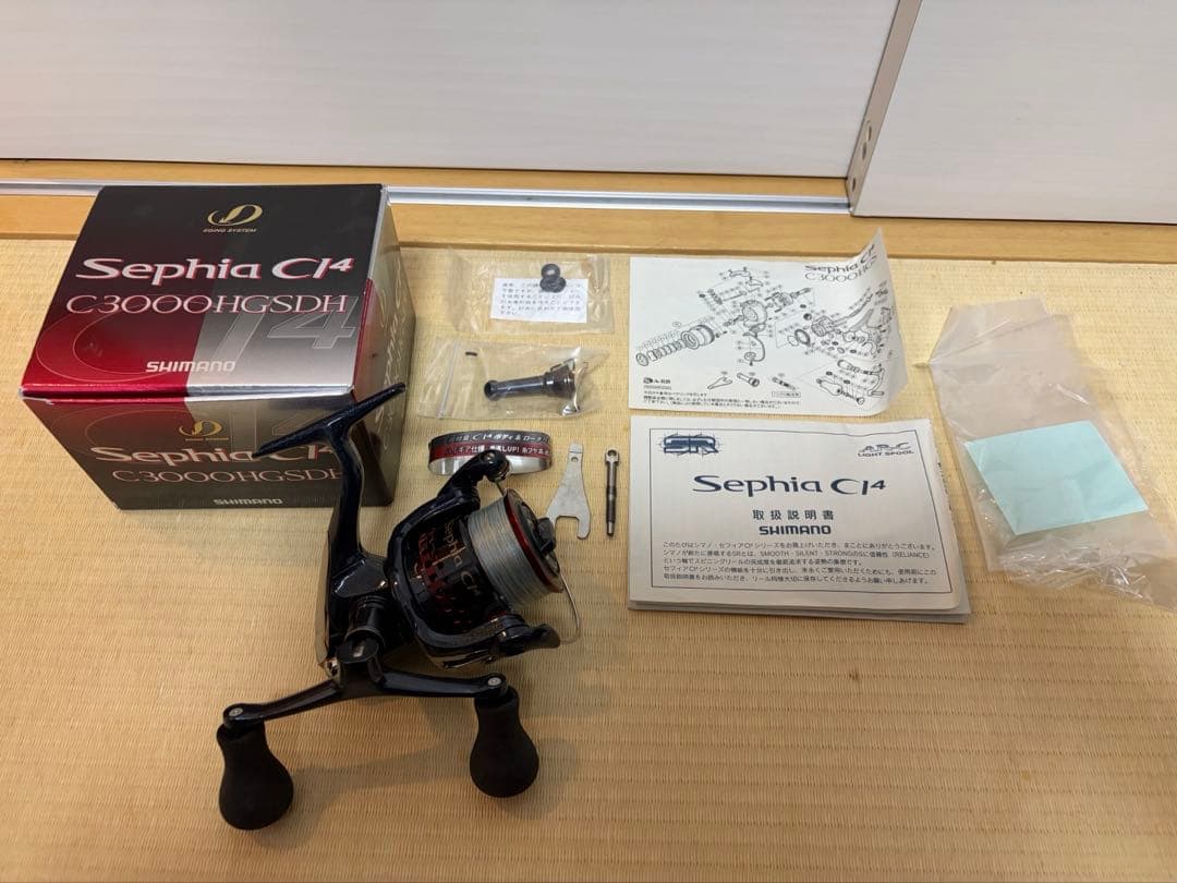シマノ10セフィアCI4 C3000HGS DHダブルハンドルエギング軽量リール