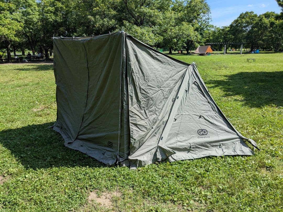 GO Glamping　G・G PUP　パップテントTC　前幕付き　軍幕テント