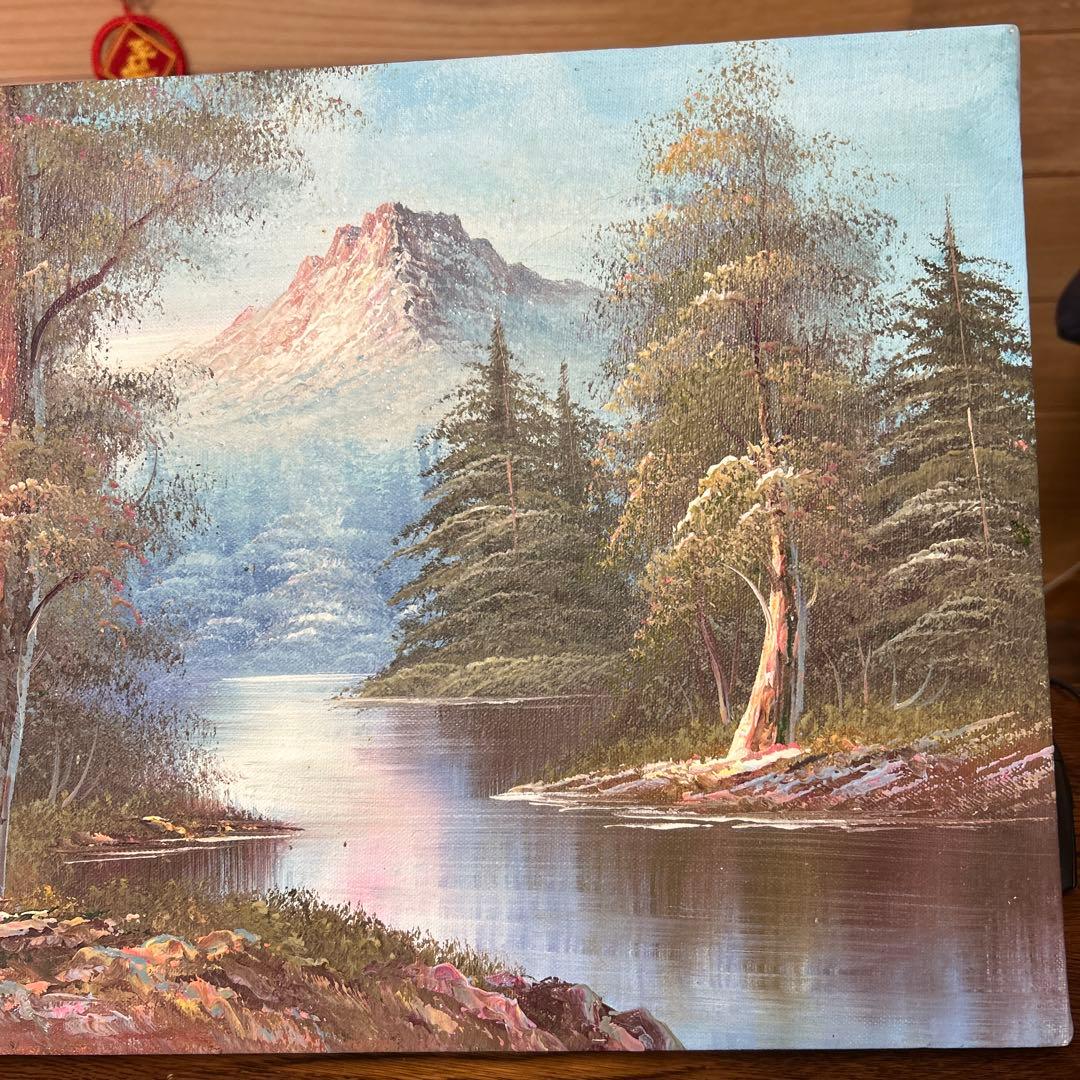 風景画 45 cmX 31 cm油画