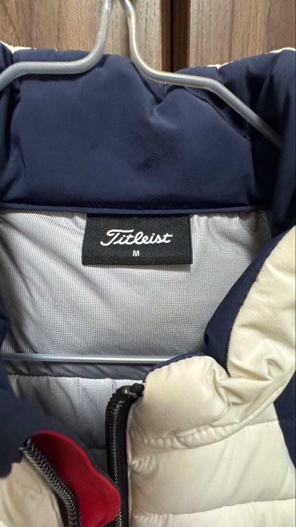 Titleist メンズ ベスト ゴルフウェア　ネイビー/ホワイト