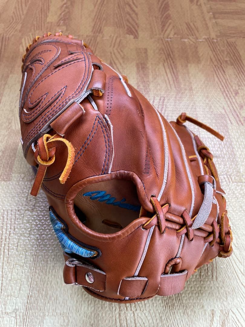 ミズノプロ 軟式オーダーグローブ　ダイバーシティブルー　左利き