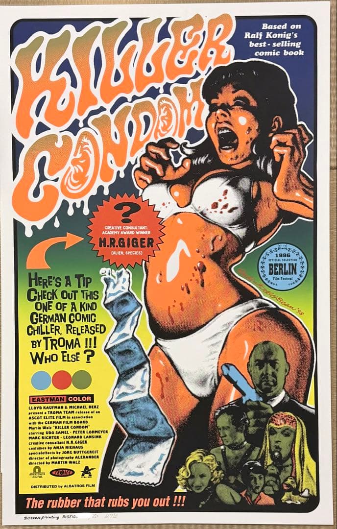 ロッキンジェリービーン　KILLER CONDOM ポスター　2枚セットです。