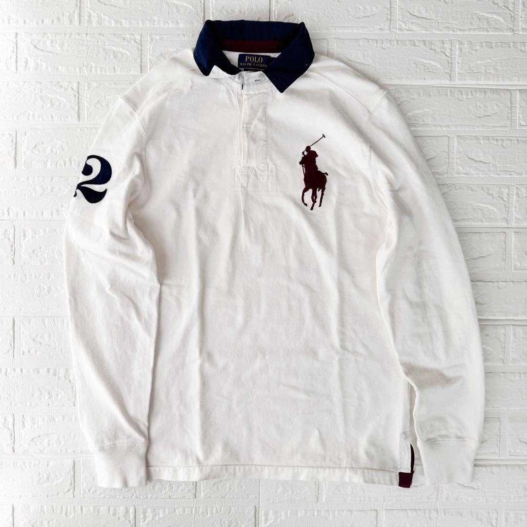 RalphLauren 【美品】1点限定！ラガーシャツ長袖ビッグポニーメンズS