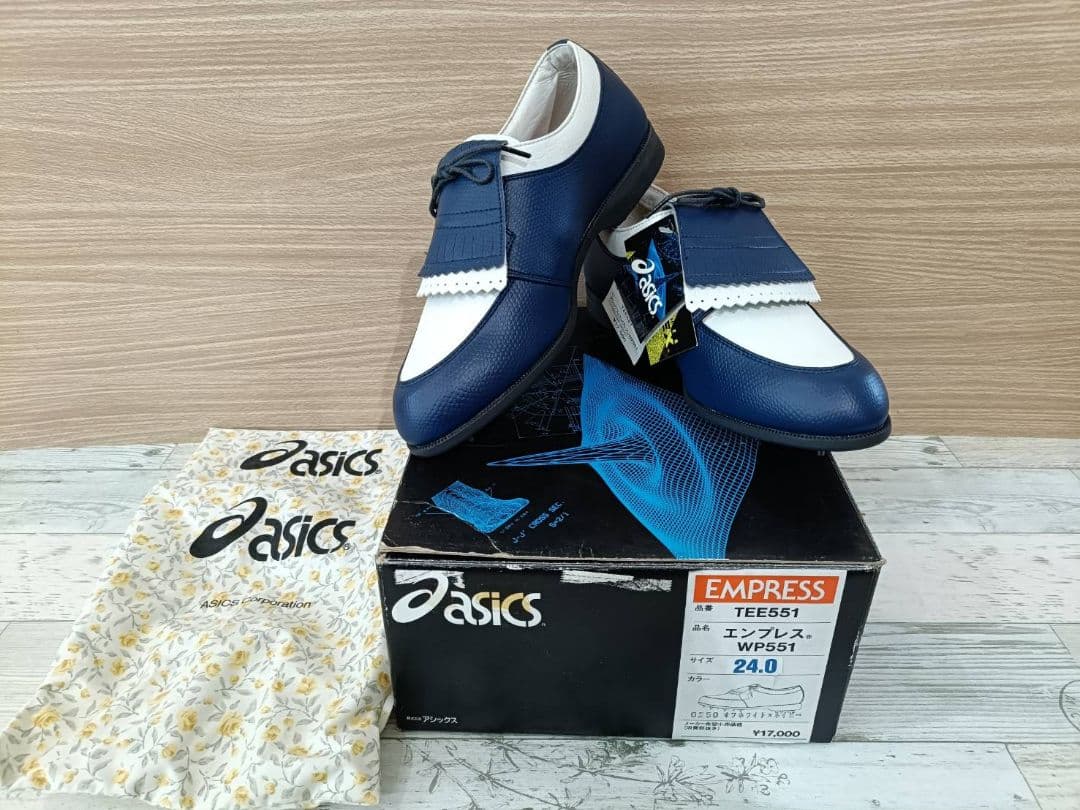 【新品】ASICS EMPRESS WP551 防水タッセルゴルフシューズ