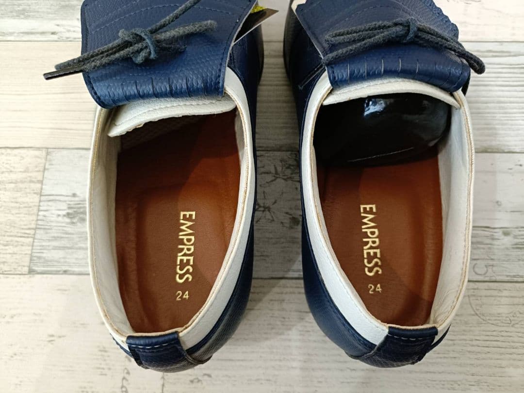 【新品】ASICS EMPRESS WP551 防水タッセルゴルフシューズ