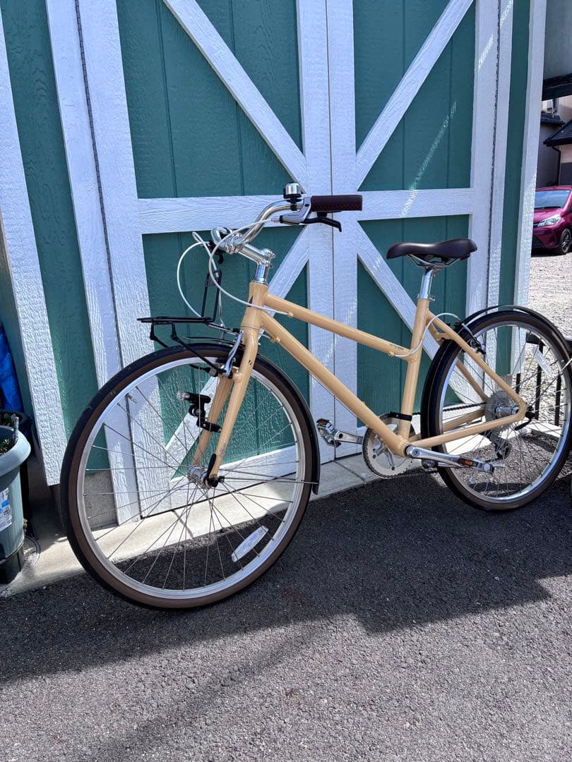 シティサイクル クリーム色 26インチ