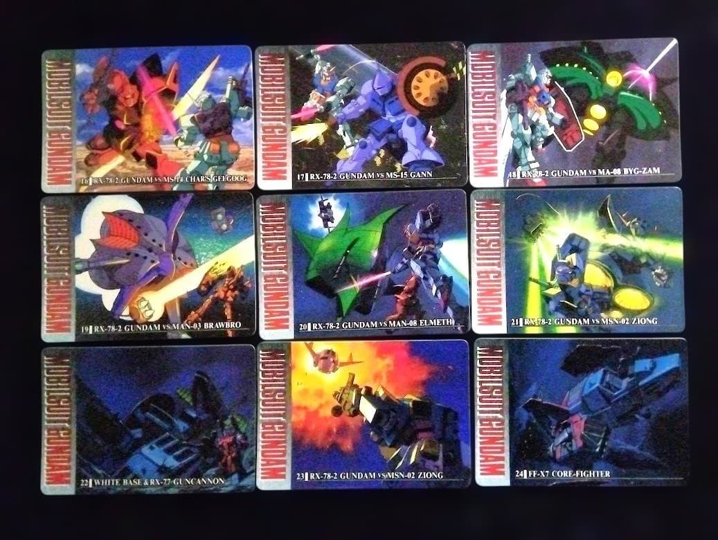 機動戦士ガンダム　バンプレカード　全24種＋レアカード３種セット
