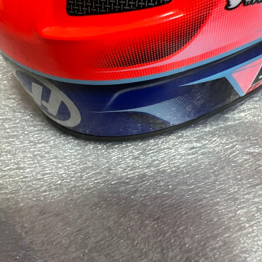 HAAS F1 ロマングロージャン 1/2ヘルメット　オートグラフ入り。