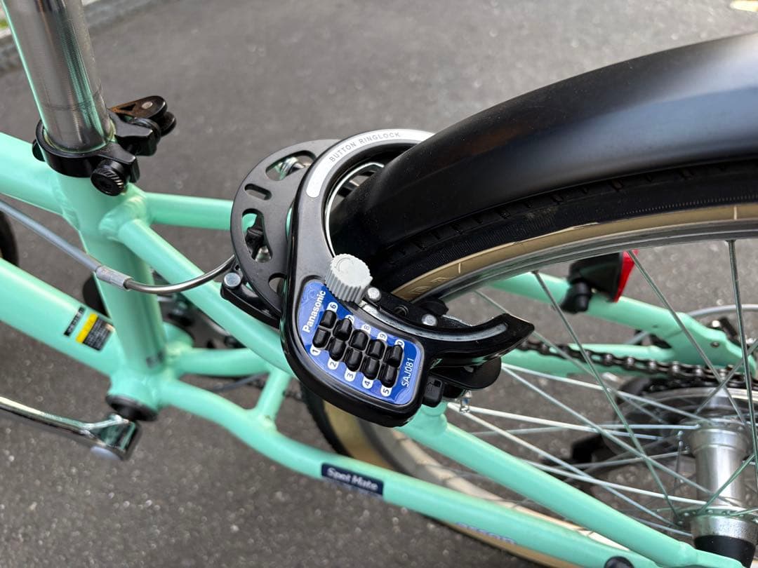 子供用自転車 ミントグリーン フロントバスケット付き