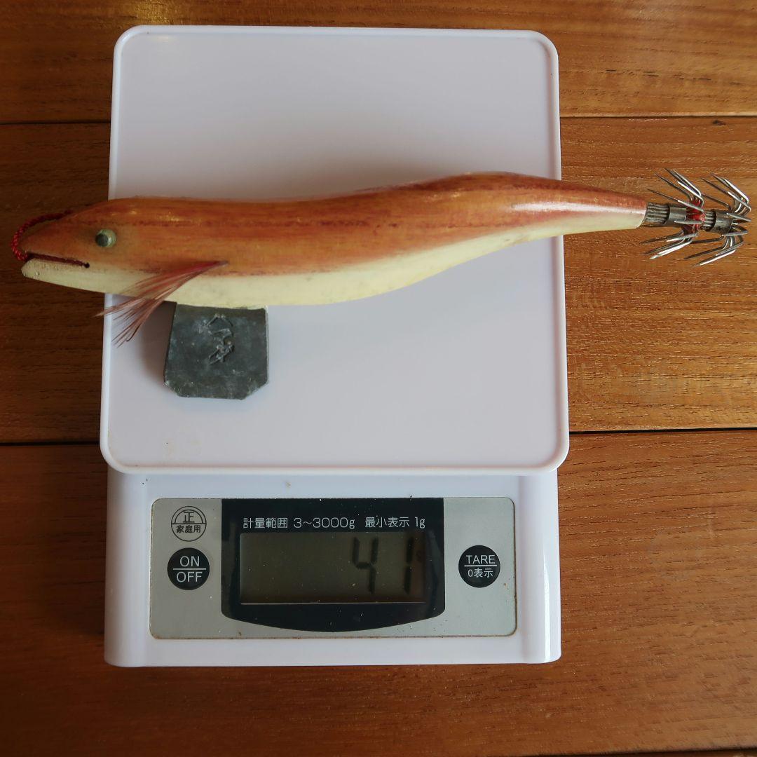 キ*ト様 木製　曳き型エギ　ひきがたエギ　餌木5個セット　ハマダ