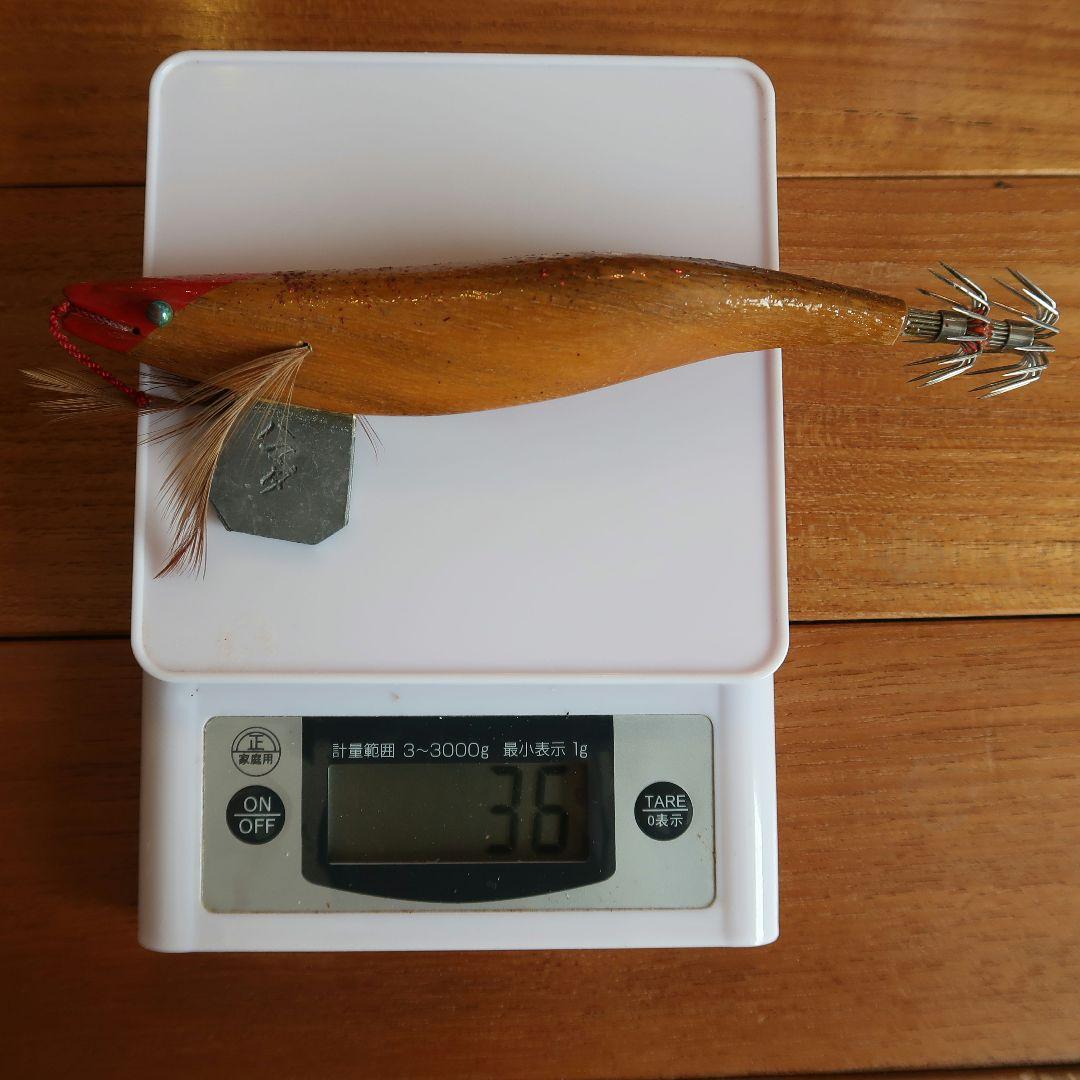 キ*ト様 木製　曳き型エギ　ひきがたエギ　餌木5個セット　ハマダ