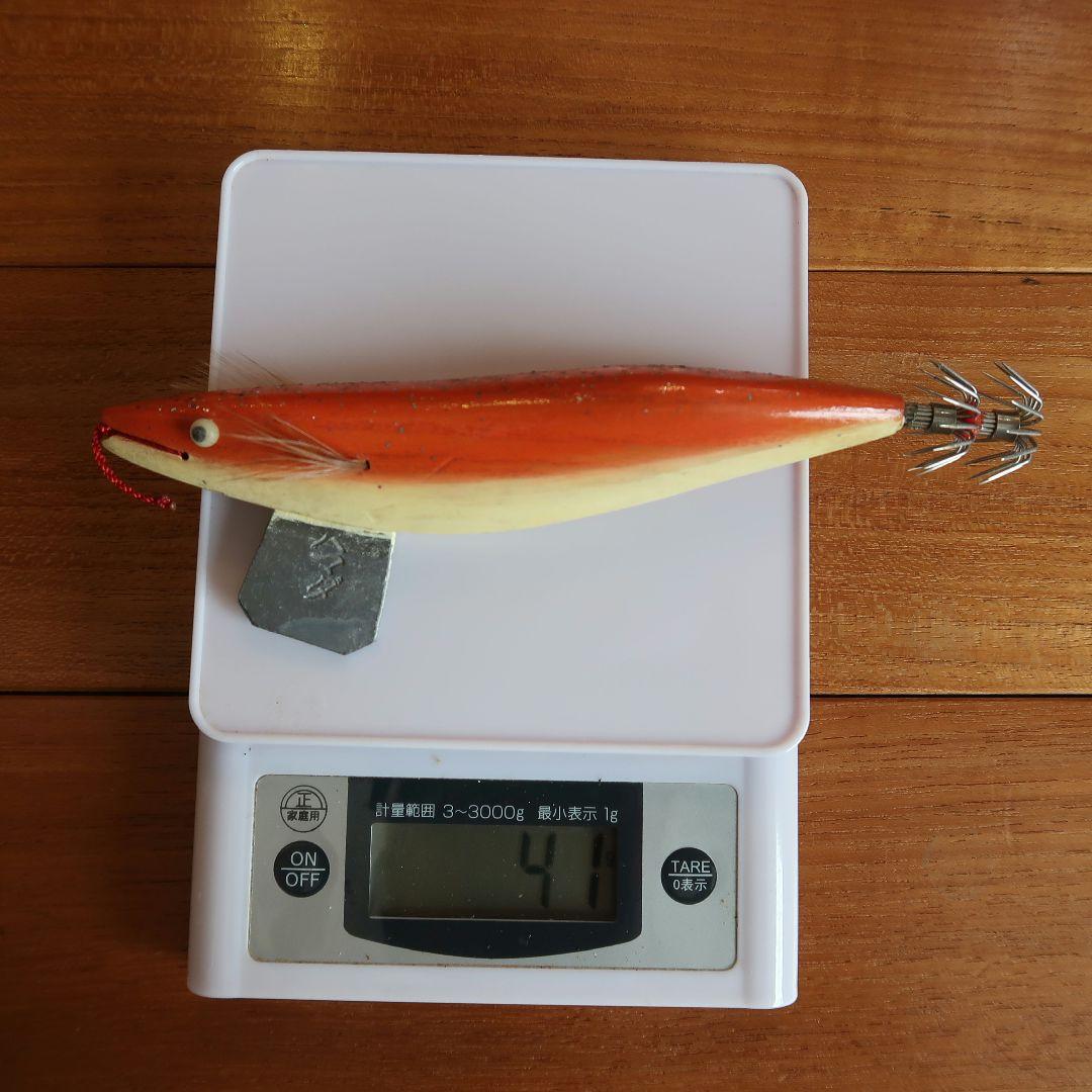 キ*ト様 木製　曳き型エギ　ひきがたエギ　餌木5個セット　ハマダ
