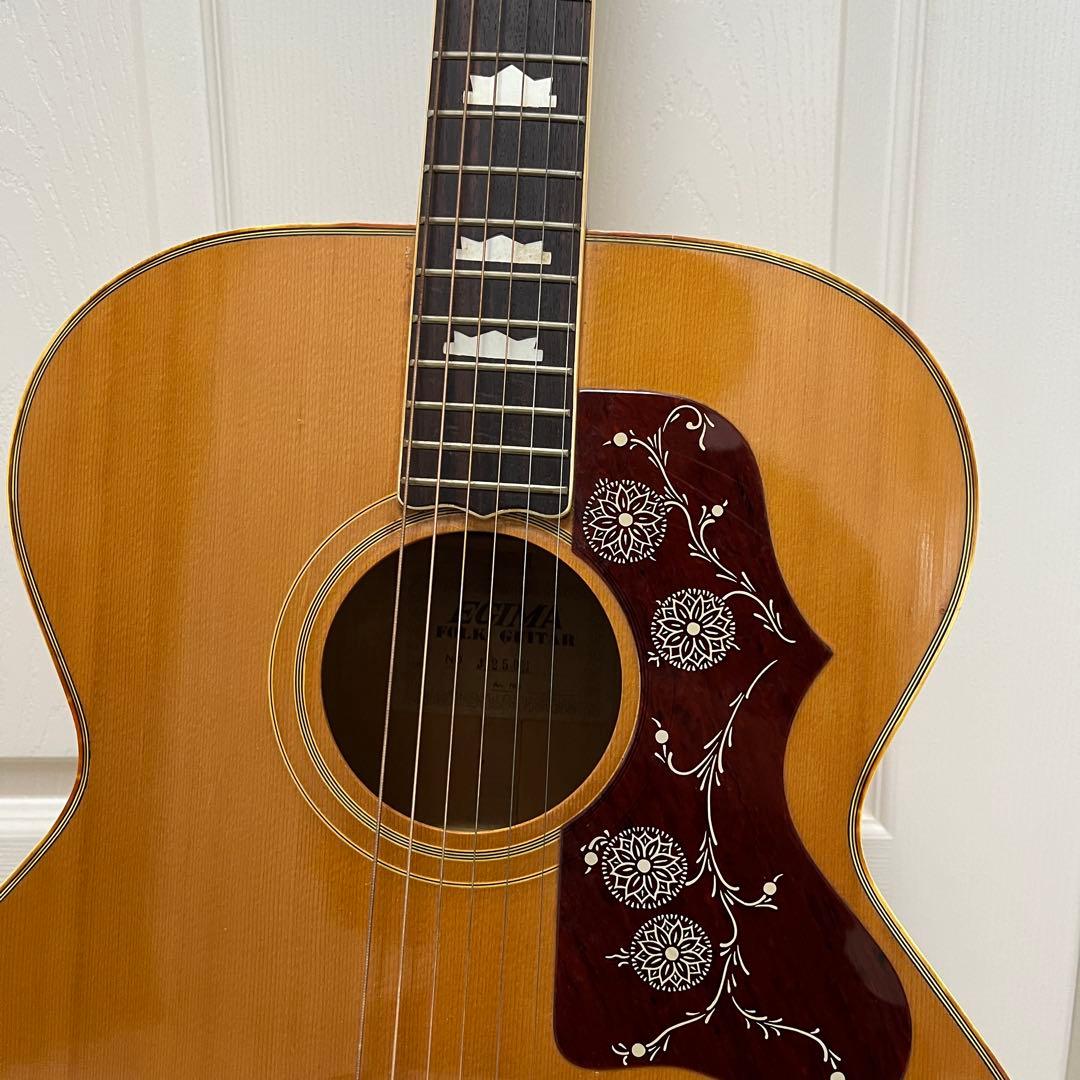 70s EGIMA アコースティックギター　ハミングバード　j-200 日本製