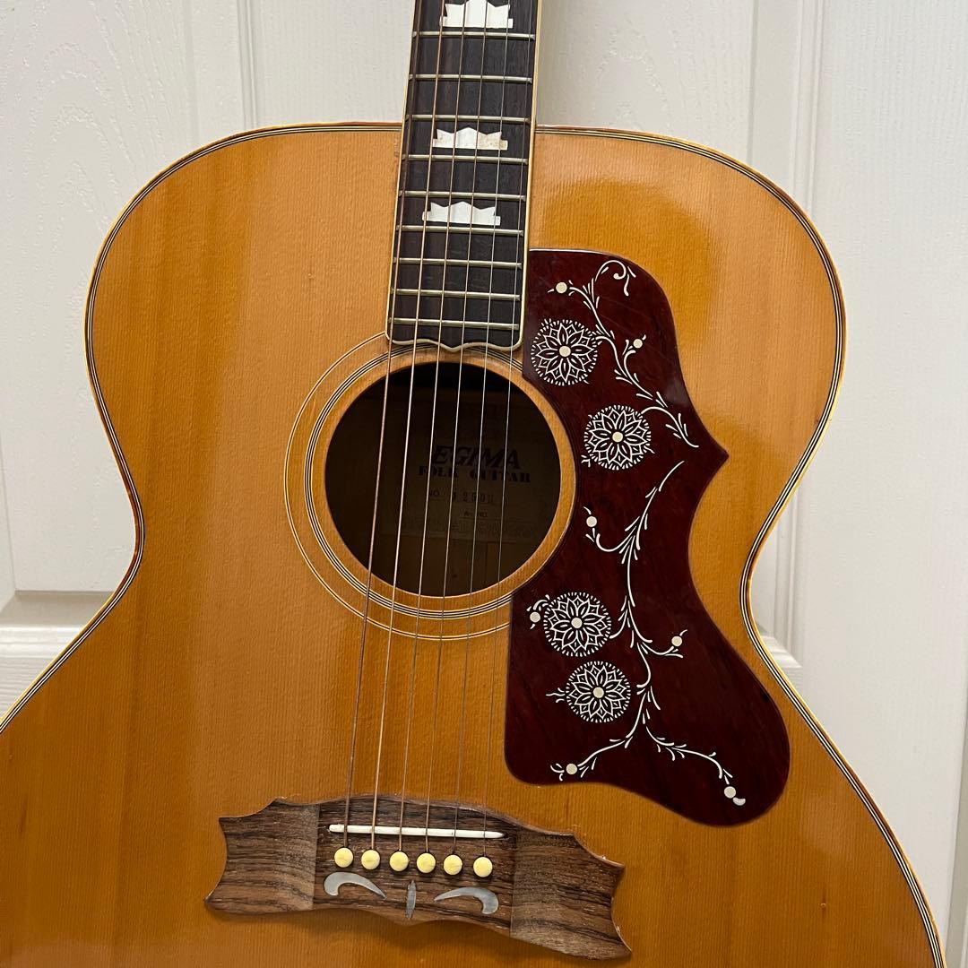 70s EGIMA アコースティックギター　ハミングバード　j-200 日本製