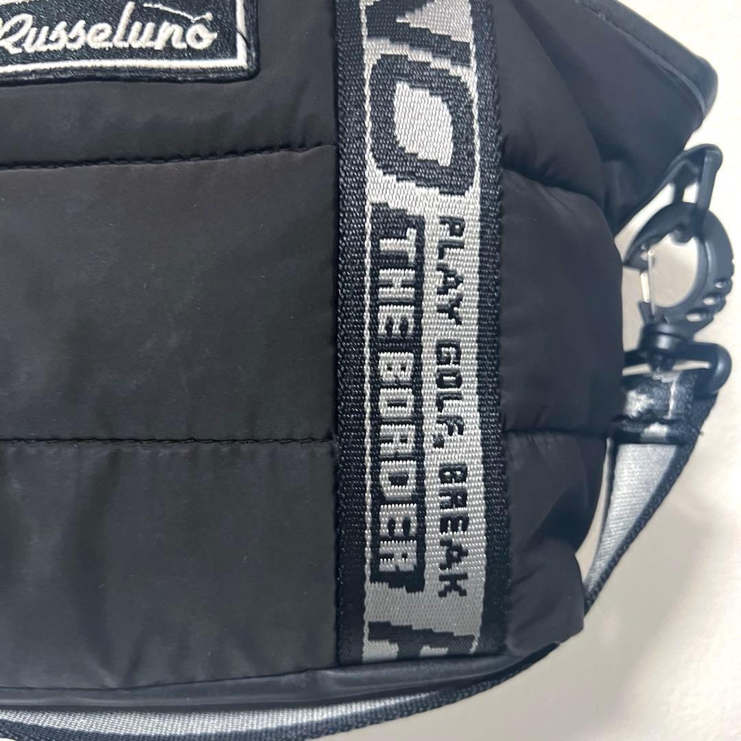 美品 RUSSELUNO ラッセルノ カートバッグ レザー パデッド 黒