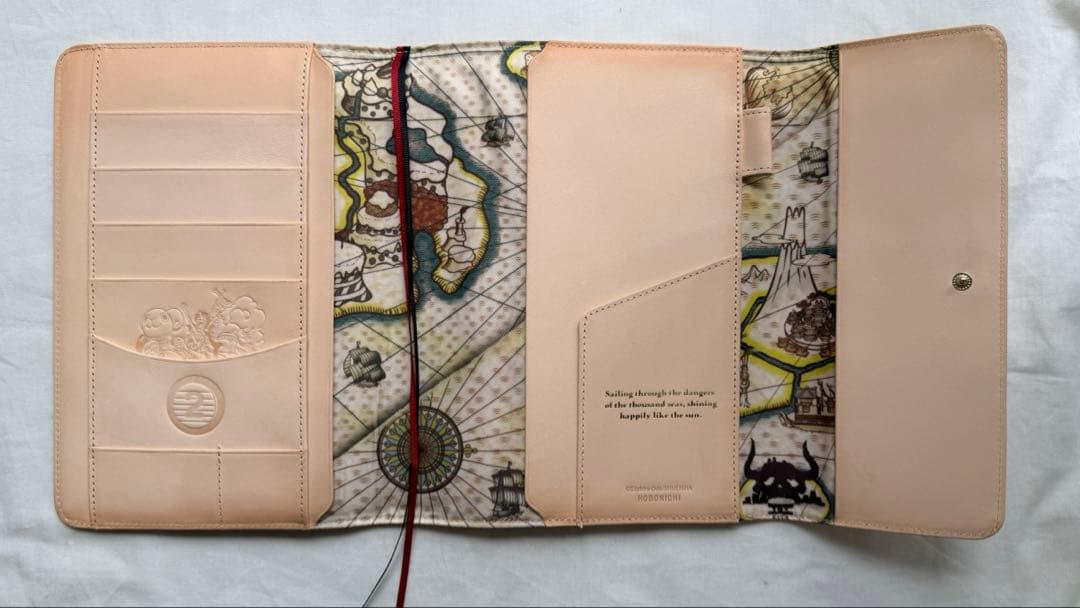 ほぼ日手帳　カバー　ワンピース　サニー号　ヌメ革