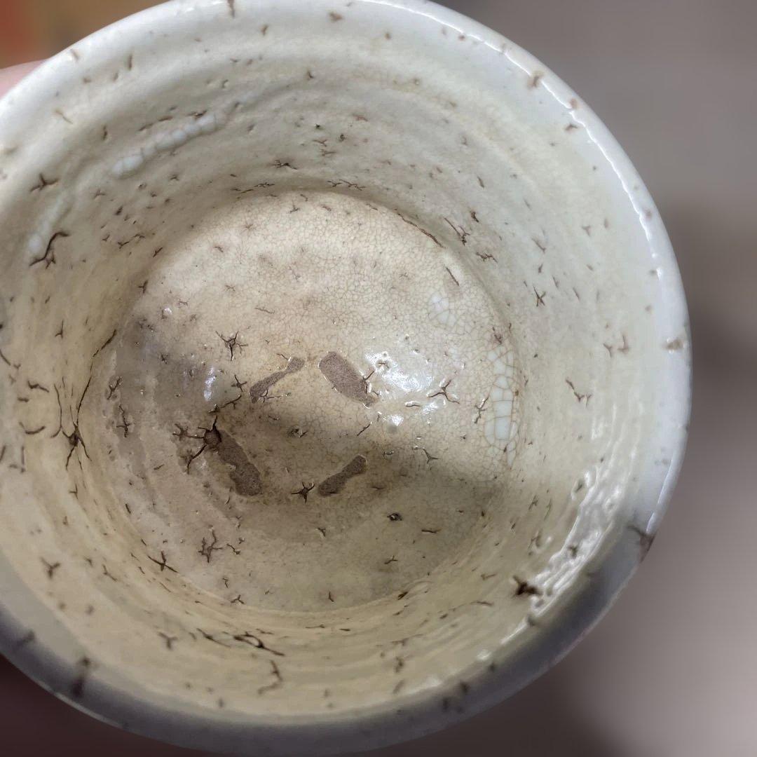 杉本泥牛　粉吹茶碗　共箱