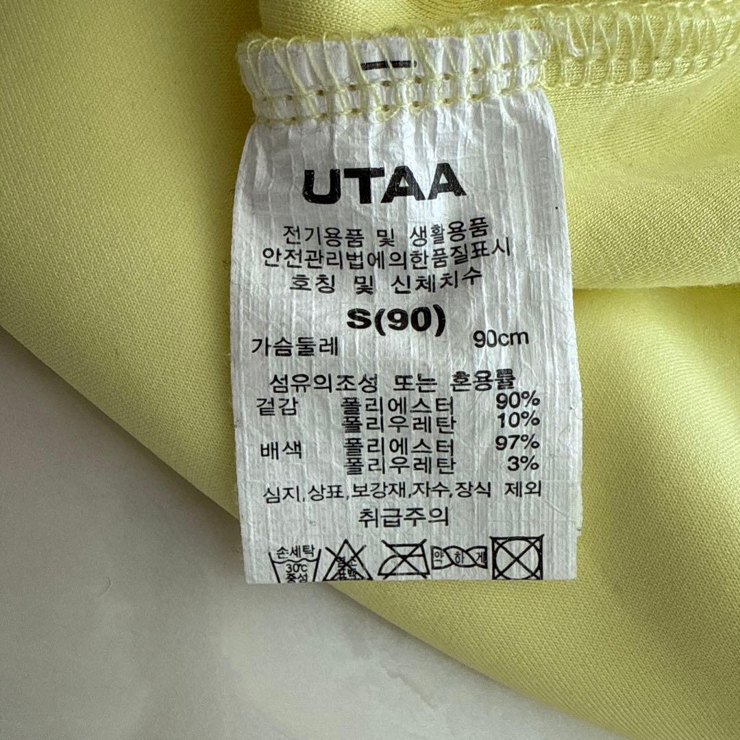 UTAA イエロー クルーネック トレーナー