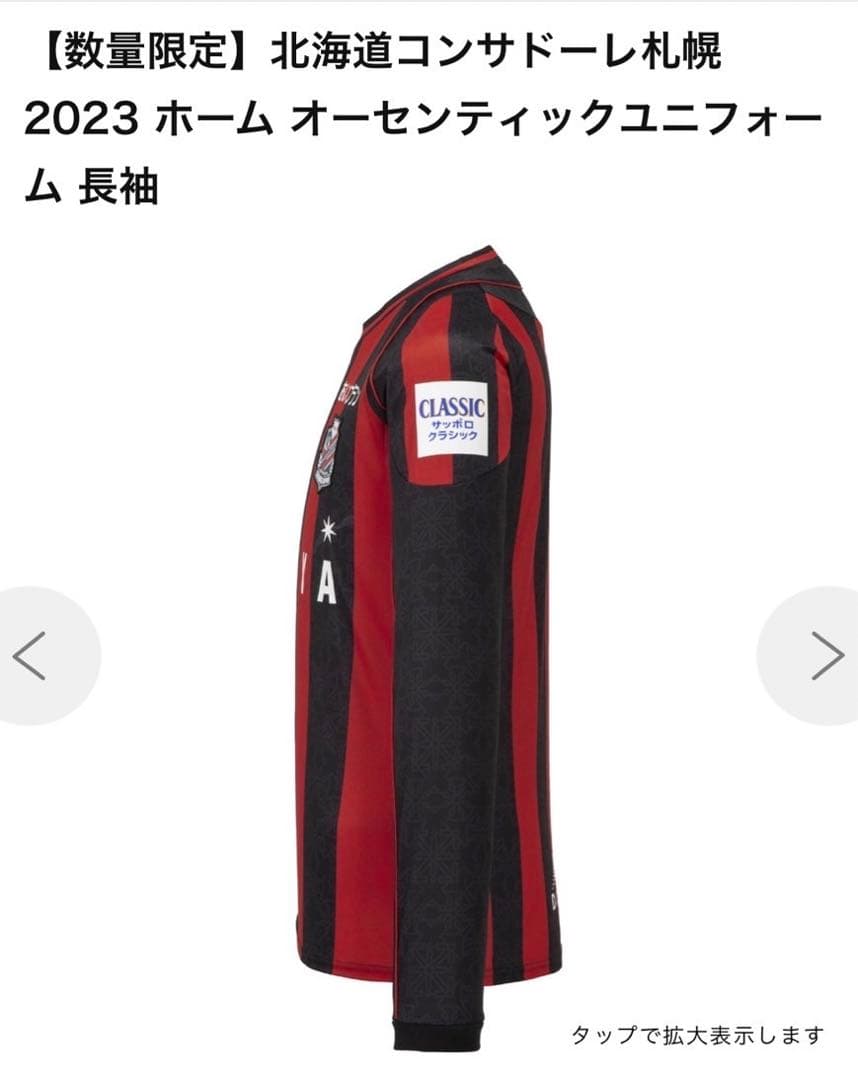サイズ:M Mizuno 北海道コンサドーレ札幌 2023ユニフォーム