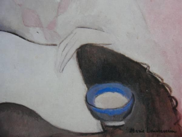 MARIE　LAURENCIN 、マリー・ローランサン、読書する女、大判