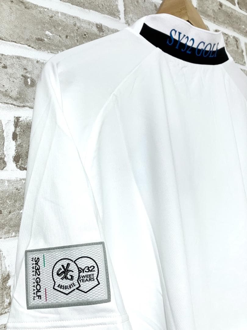 【早い者勝ち❣️】新品 SY32 メンズ モックネック XLサイズ 白 ホワイト