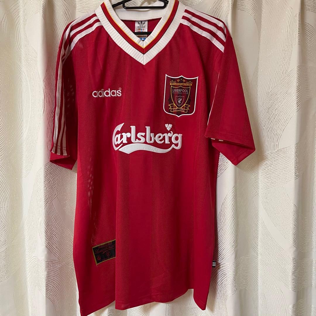 リバプール1995/96マクナマナンホームサッカーユニフォームadidas