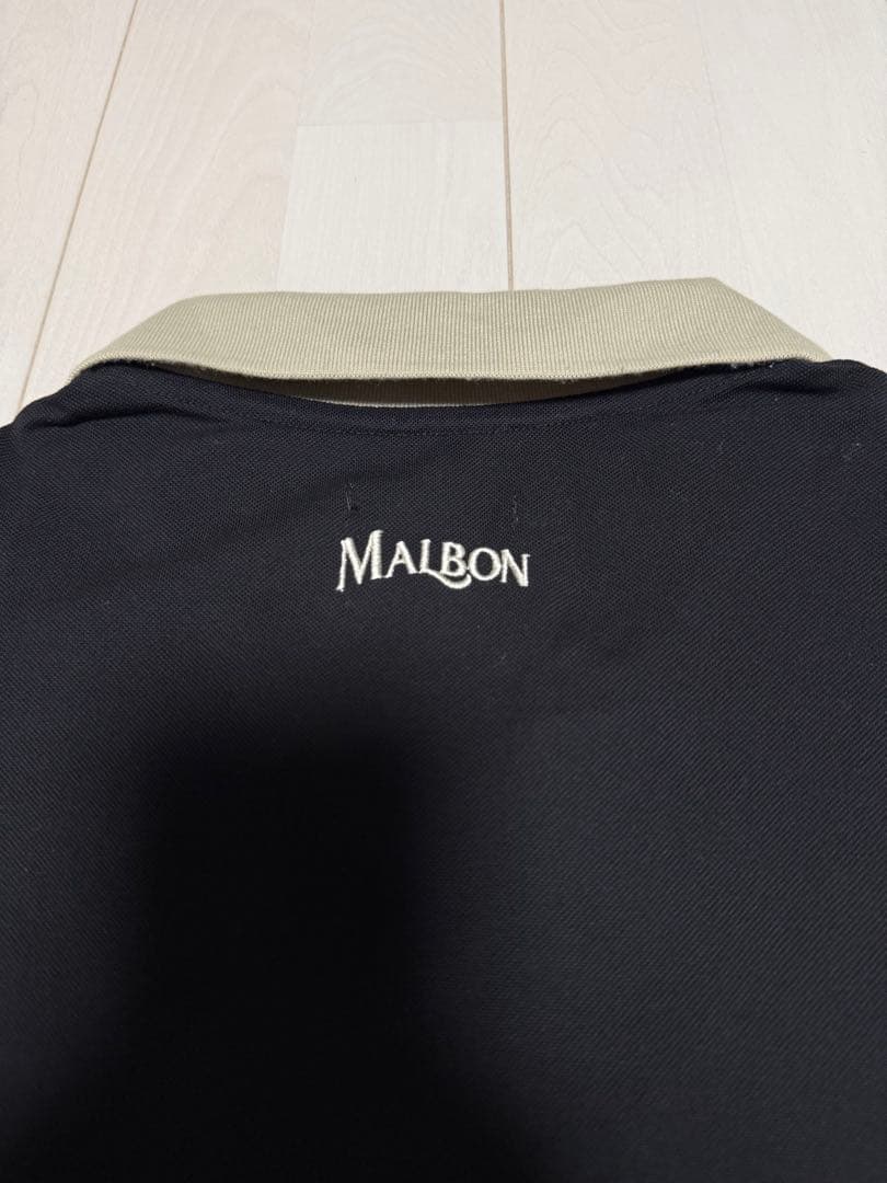 MALBON GOLF マルボン ゴルフ 刺繍ポロシャツ 黒 Mサイズ 正規品