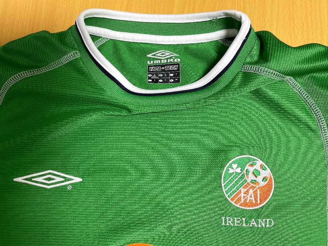 アイルランド代表 2002 ホーム ユニフォーム 長袖 海外Ｍ 正規品 当時物