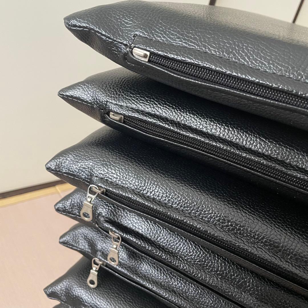 大きいサイズ　50×50×厚み5cm 黒　滑りにくいレザー　業務用　座布団　黒