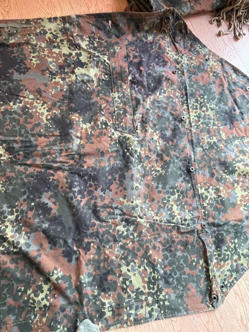 りんご　ドイツ軍幕　パップテント　2枚セット　ベルギー軍幕 ポールセット