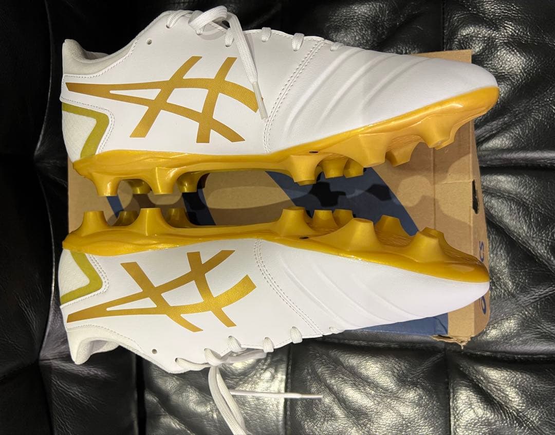 asics DS LIGHT CLUB+WIDE ホワイト/ゴールド 27.5