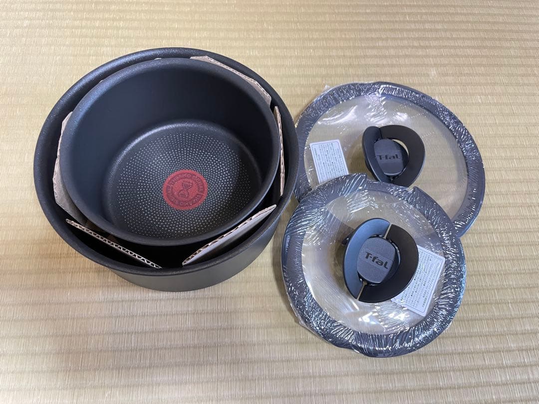 新品　ティファール　IHチャーコール　ソースパン　4点セット