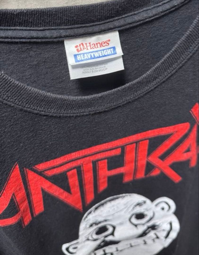 anthrax アンスラックス　l thrashing mad tシャツ