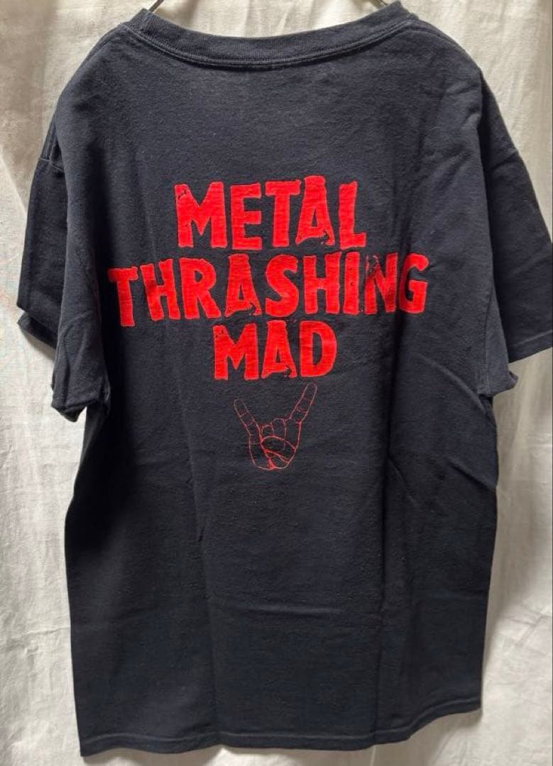 anthrax アンスラックス　l thrashing mad tシャツ