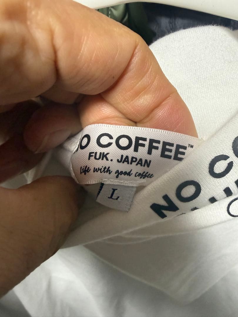 NO COFFEE WE SUPPORT NO COFFEE Lサイズ
