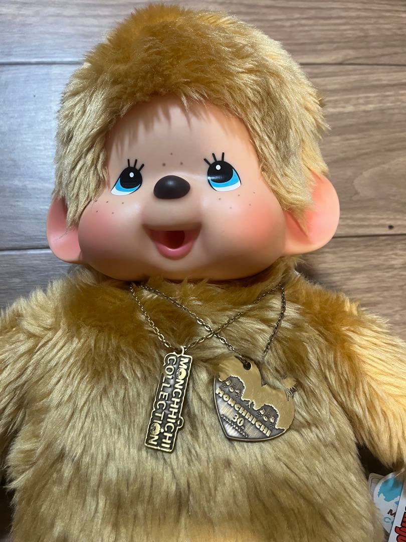 ゴールドモンチッチ 30周年 ネック付きタグ付き ぬいぐるみL