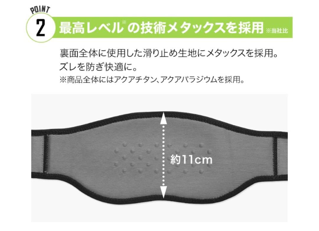 phitenファイテン　スポーツベルト メタックスパーツ