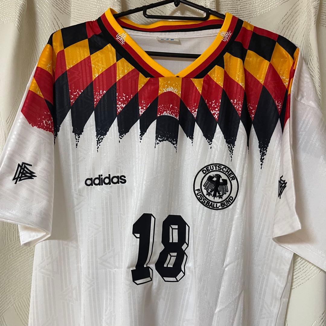 ドイツ代表1994年クリンスマンサッカーユニフォームホームfootball
