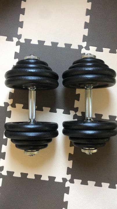 ダンベル 30kg × 2set　トレーニング