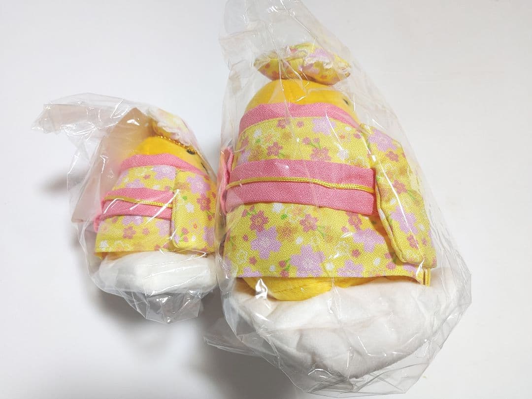 ぐでたま 桜着物 ぬいぐるみ マスコット ホルダー セット