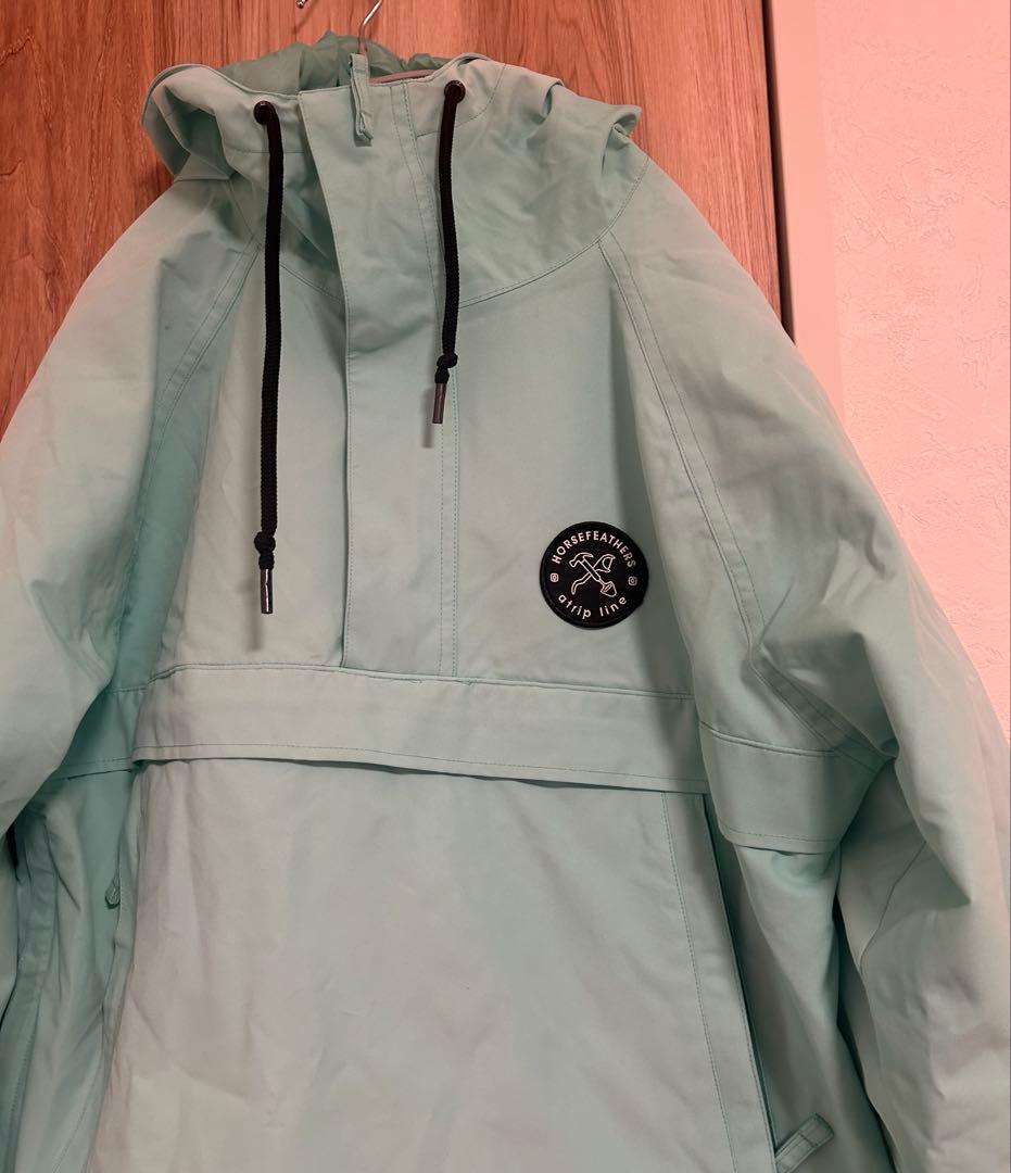 【レア】Horsefeathersスノーウェアアノラックジャケットミントグリーン