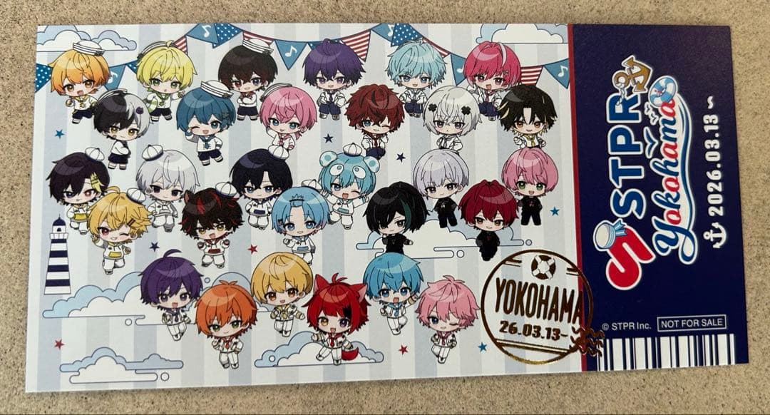 STPR × Yokohama チケット風カード 6種コンブリート　すとふぇす