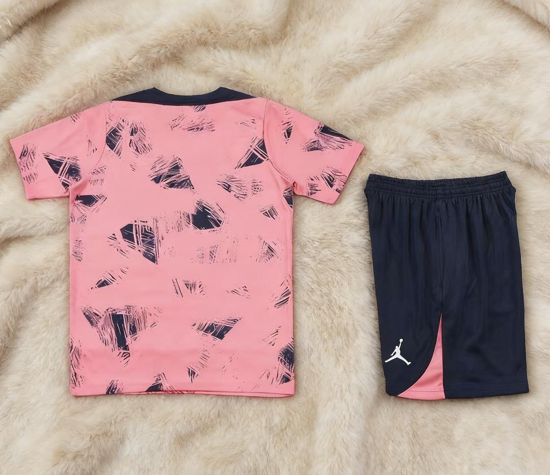 Jordan サッカーシャツとショーツセット ピンク/ネイビーM