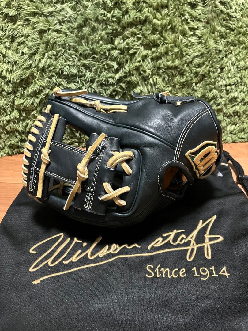 ウィルソンスタッフ 硬式内野手用グラブ 1975型 Wブラック×キャメル