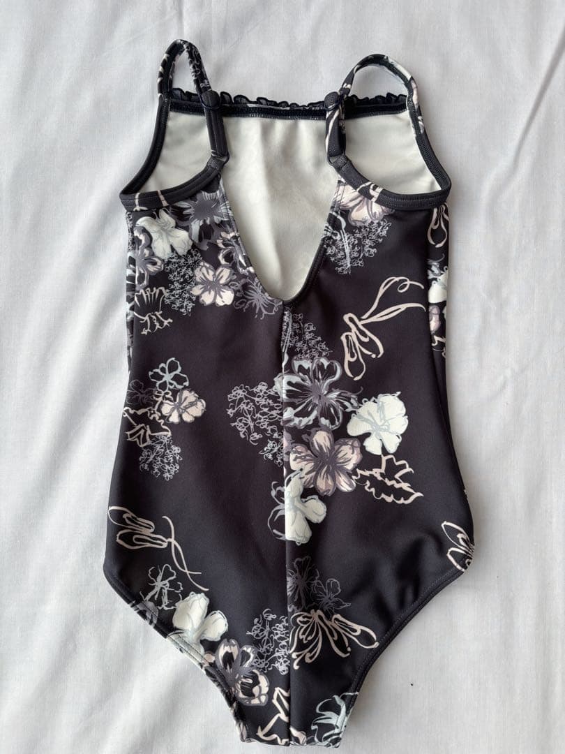 新品チャコット★お姉さんぽい花柄レオタード120k バレエダンス