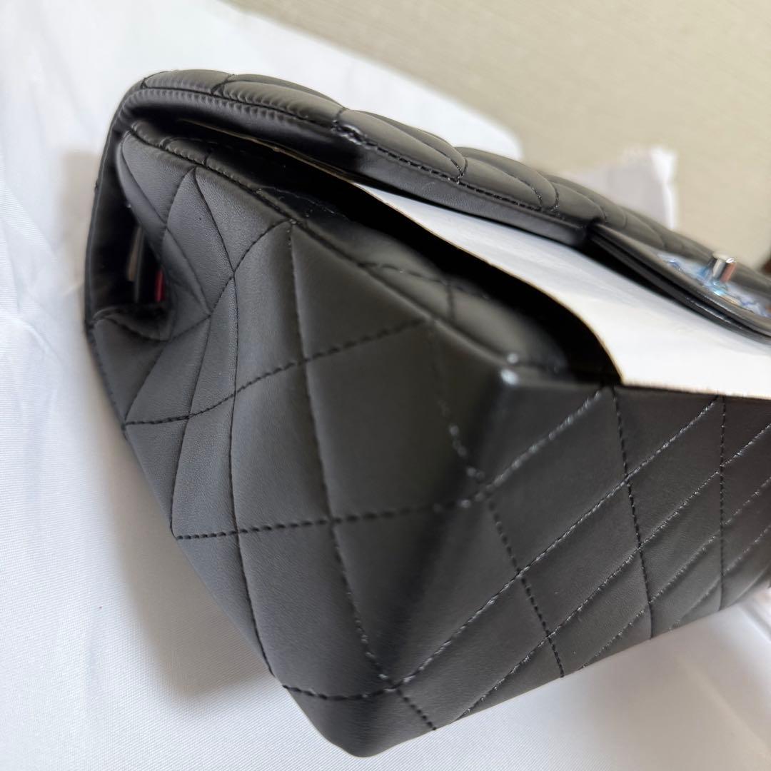 CHANEL シルバー金具 ブラック キルティングバッグ VIPギフトノベルティ
