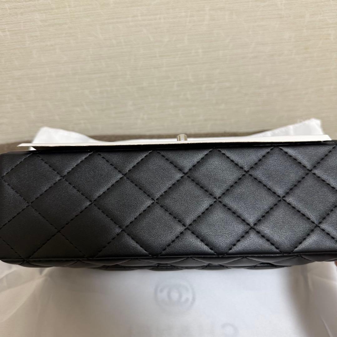 CHANEL シルバー金具 ブラック キルティングバッグ VIPギフトノベルティ
