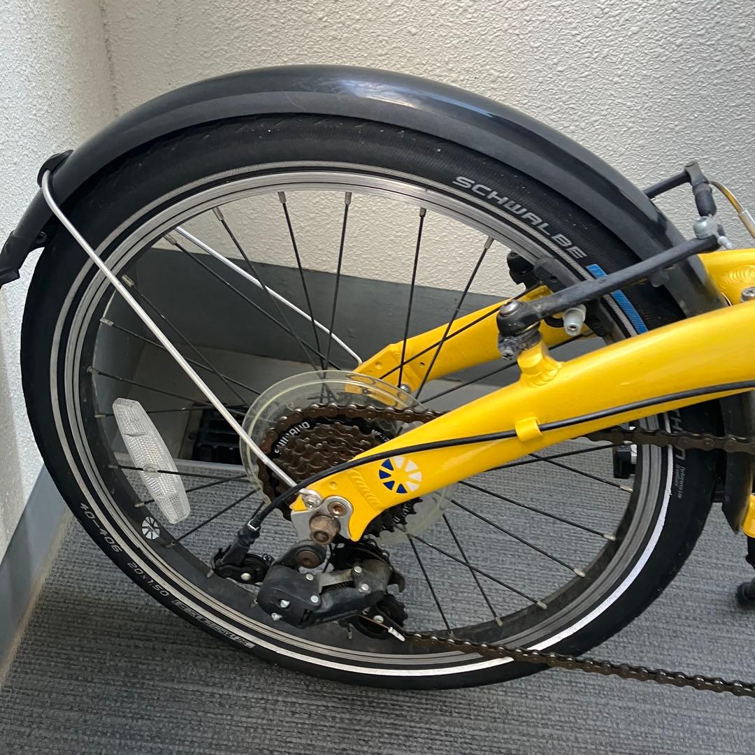 DAHON ダホン VYBE D7 折り畳み自転車 イエロー　おまけ付き