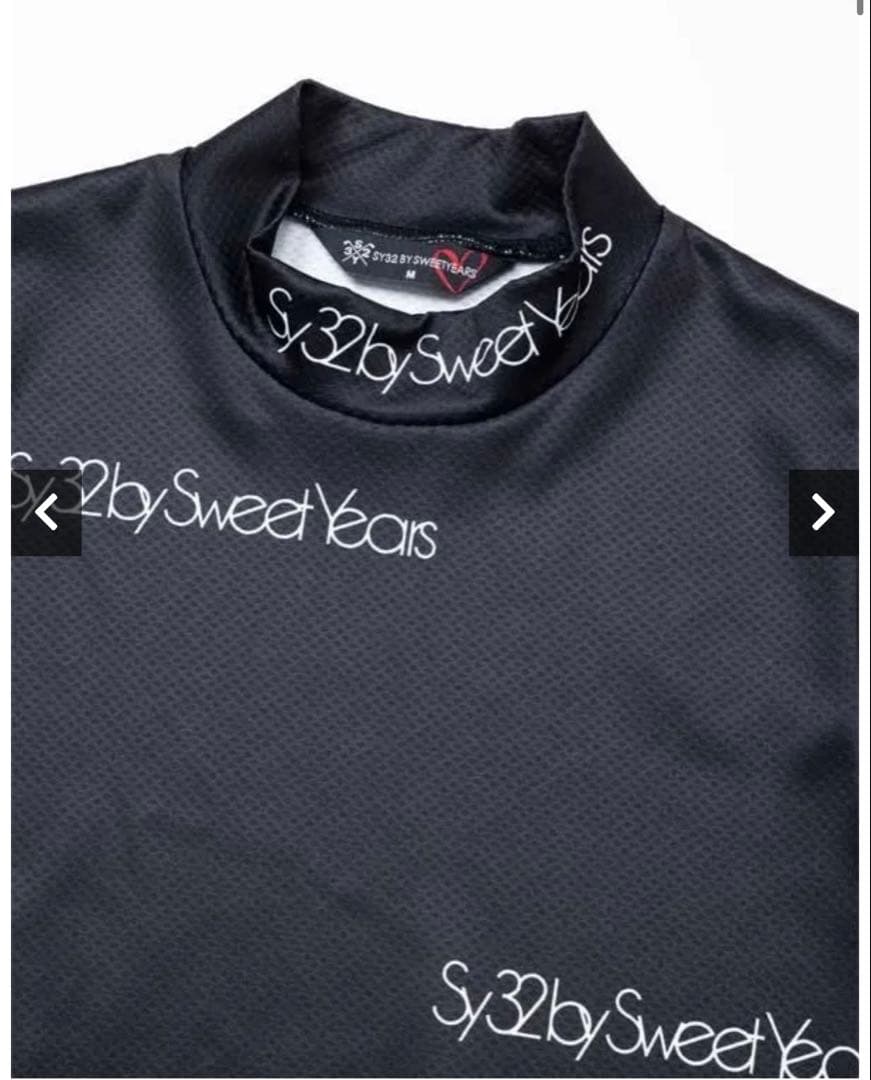 SY32GOLFレディースモックネックTシャツ