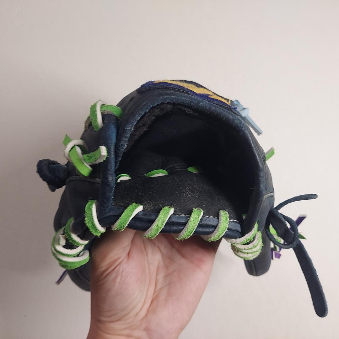 【超レア！ビンテージ再生品 色染め直し】大人用・軟式グローブ　ミズノ